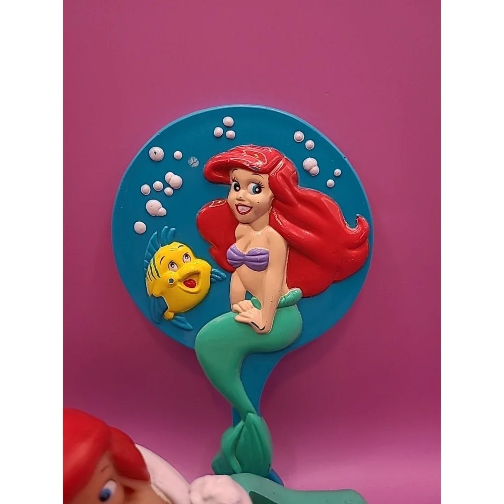 Vintage Little Mermaid 90s Lot Soap‎ Dish Holder And Mirror